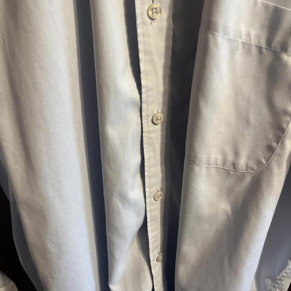 Lucasini Men’s Light Blue L. S 100% Cotton Button Up Dress Shirt Size 16.5 32/33 - Picture 5 of 6